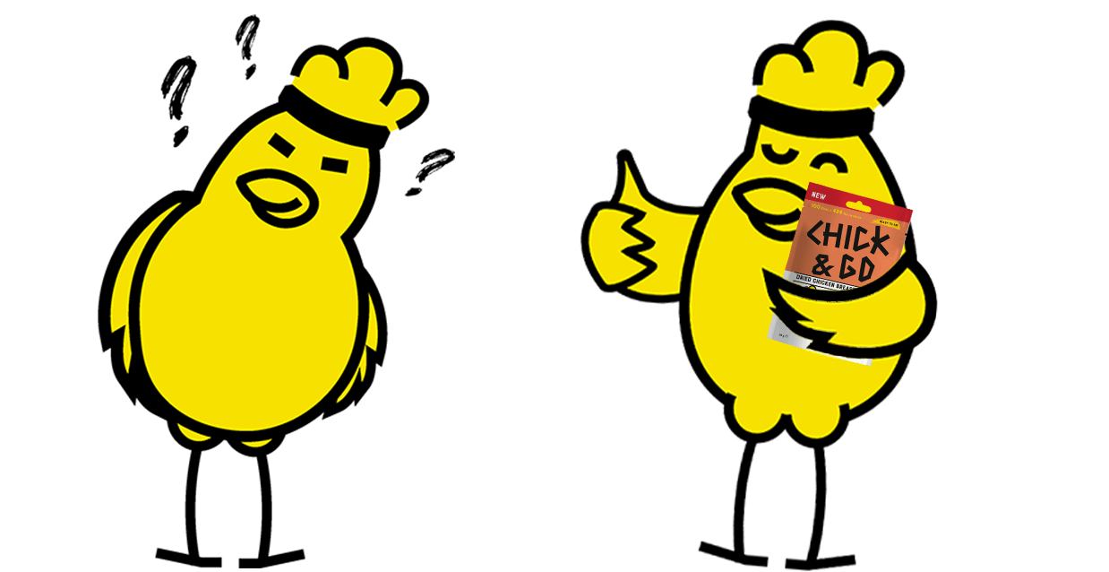 Chick & Go brand mascots